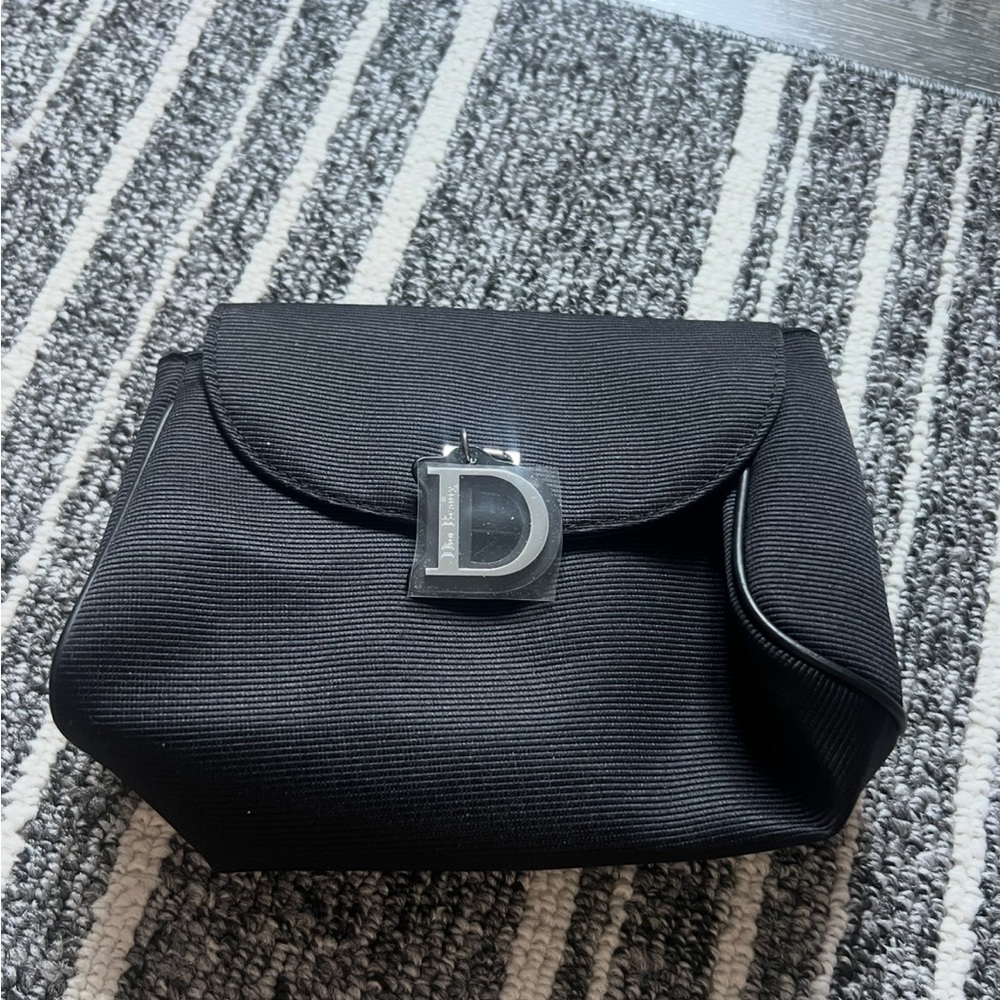 Black Dior Cosmetic Pouch